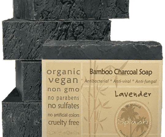 Lavender Bamboo Charcoal Soap