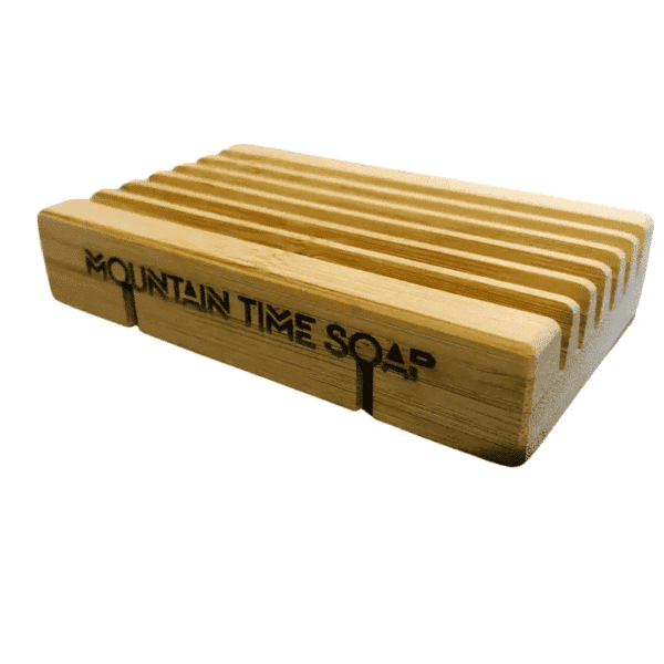 Mountain Time rectangle bamboo soap dish