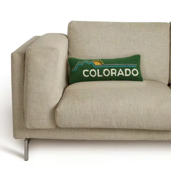 Long Colorado Pillow on Couch