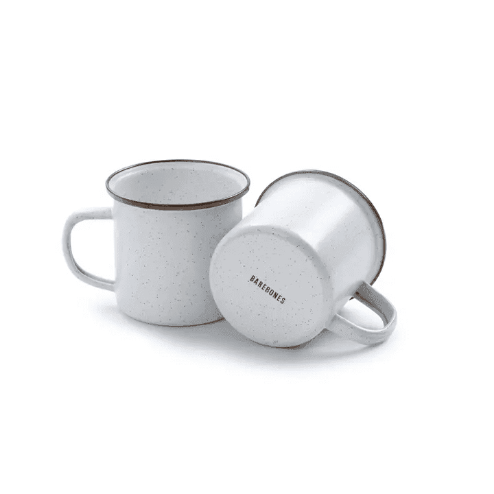 Barebone's eggshell enamel cup set.