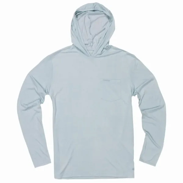 Yucatan Bamboo Hoodie Shirt in Blue