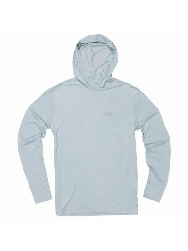 Yucatan Bamboo Hoodie Shirt in Blue