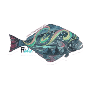 Large HaliBorealis Fishe Sticker