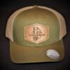 Logo Leather Patch Hat Green