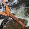 19 Inch Filigree design landing net in Walnut.