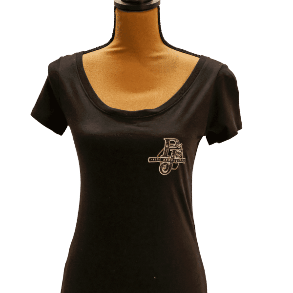 Black Women's Baby Doll Bamboo T-shirt front