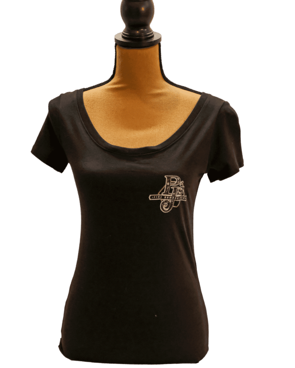 Black Women's Baby Doll Bamboo T-shirt front