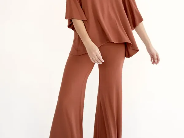 Studio Ko Bamboo Loungewear Set in Rust