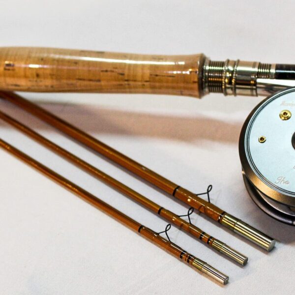 Custom fishing rods featuring a 3wt design with Hardy Reel.