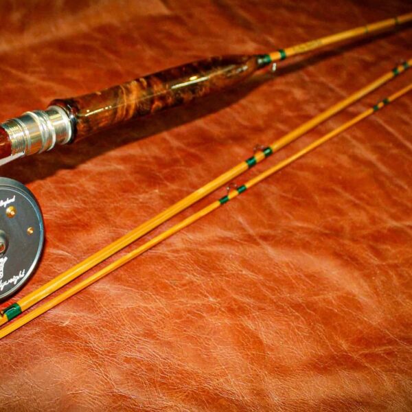 Handcrafted two piece bamboo fly rod