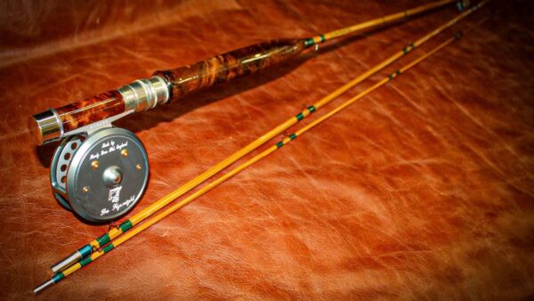 Handcrafted two piece bamboo fly rod