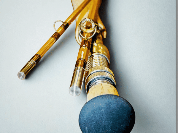 Cork Fighting Butt of a bamboo fly rod.