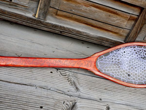 12.5 Inch Paduk Wood Fishing Net