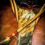 Fly Rod and Landing net with initials inlaid