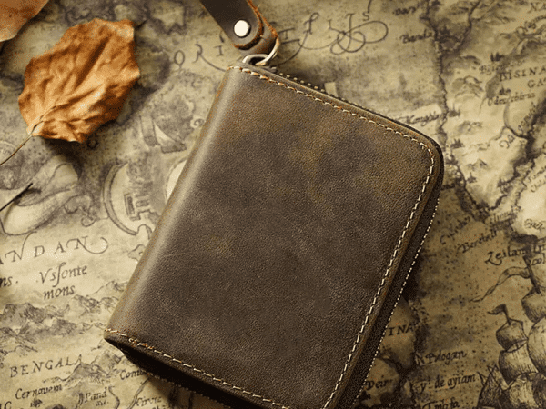 Credit Card Holder, Genuine Leather Wallet - PJ's Fine Bamboo Rods