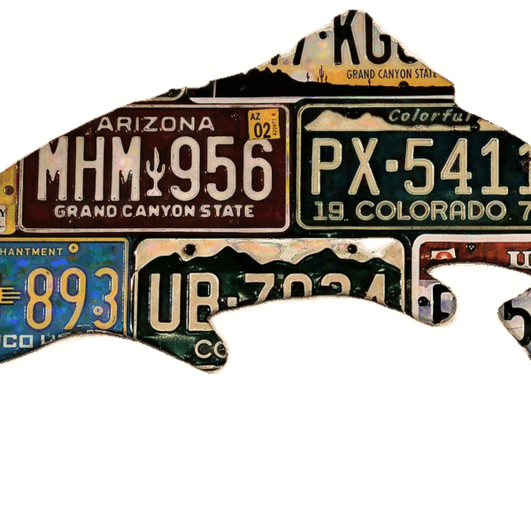 Cody Richardson Design License Plate Trout