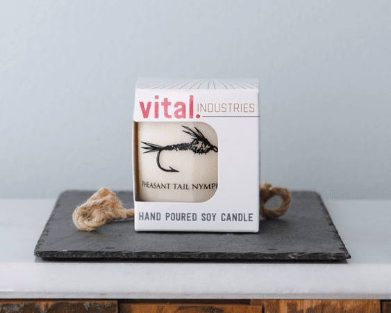 Fly Fishing Flies Soy Candle