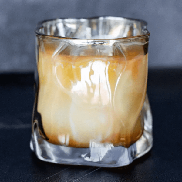 Wave Shaped Glass Candle