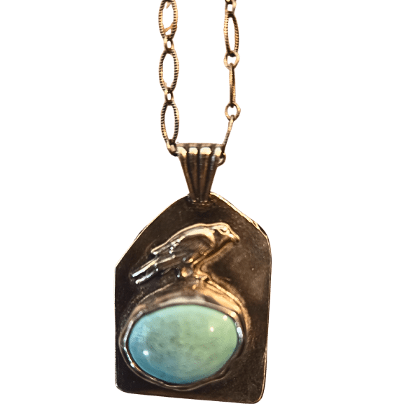 Turquoise Pendant ~ 18 inch Necklace