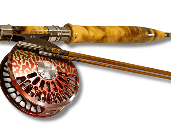 #5 Three Piece, Stabilized Buckeye Handle Retail Bamboo Fly Rod