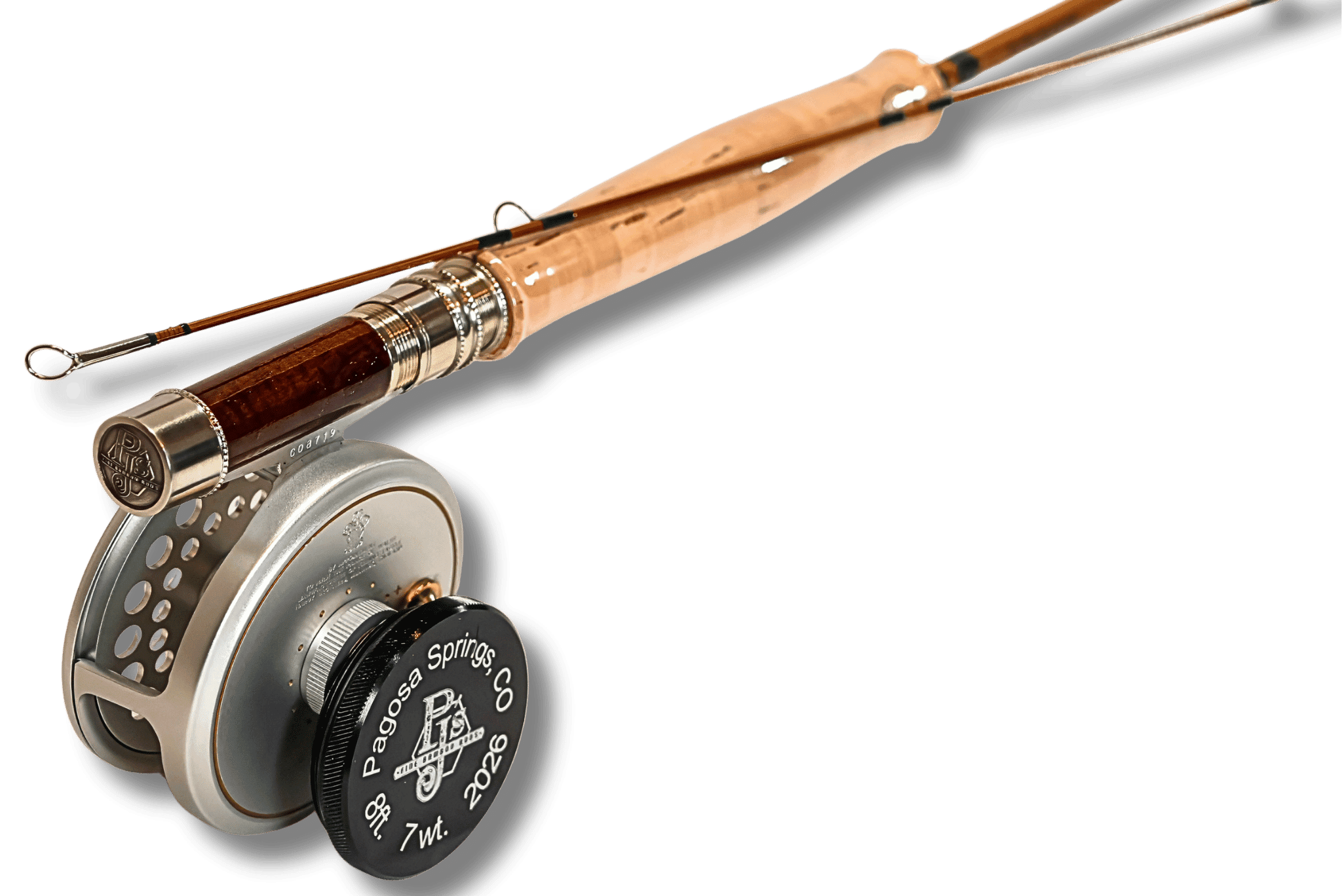 #7 Two Piece, Full Well Cork Grip Retail Bamboo Fly Rod