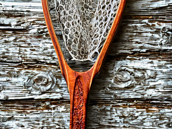 12" Oak Leaves in Koa Wood Landing Net