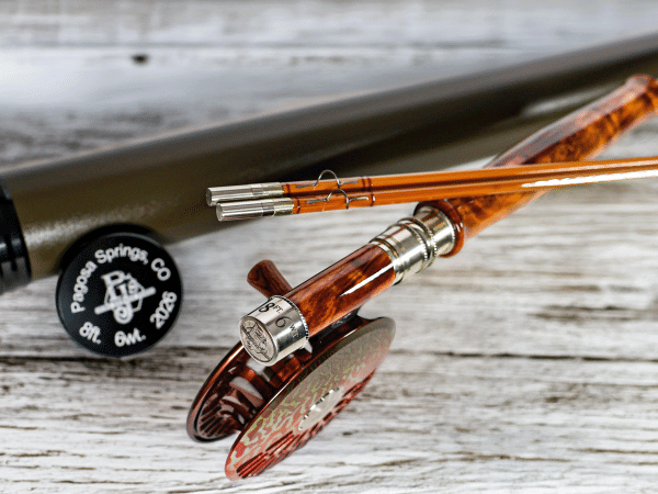 #6 Two Piece Rod with an extra tip, Sugi Pine Handle
